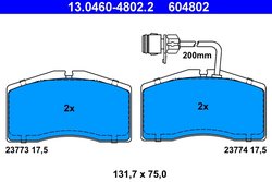 Set placute frana ATE 13.0460-4802.2