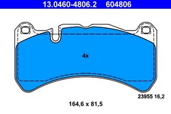 Set placute frana ATE 13.0460-4806.2