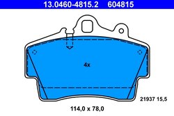 Set placute frana ATE 13.0460-4815.2