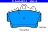 SET PLACUTE FRANA ATE 13.0460-4815.2 - Compatibil cu PORSCHE