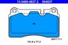 SET PLACUTE FRANA ATE 13.0460-4837.2 - Compatibil cu LAND ROVER