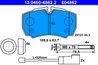 SET PLACUTE FRANA ATE 13.0460-4862.2 - Compatibil cu FORD