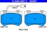 SET PLACUTE FRANA ATE 13.0460-4867.2 - Compatibil cu ALFA ROMEO