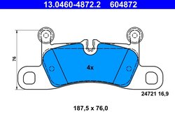 Set placute frana ATE 13.0460-4872.2