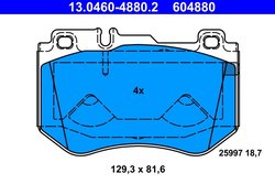 Set placute frana ATE 13.0460-4880.2