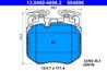 SET PLACUTE FRANA ATE 13.0460-4896.2 - Compatibil cu BMW
