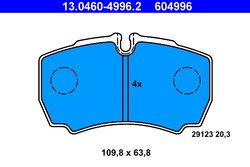 Set placute frana ATE 13.0460-4996.2
