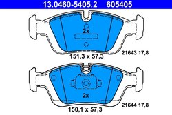 Set placute frana ATE 13.0460-5405.2