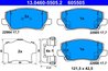 Set placute frana ATE 13.0460-5505.2