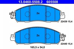 Set placute frana ATE 13.0460-5508.2