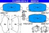 Set placute frana ATE 13.0460-5514.2