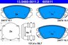 SET PLACUTE FRANA ATE 13.0460-5611.2 - Compatibil cu CHEVROLET, OPEL, SAAB, VAUXHALL