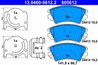 SET PLACUTE FRANA ATE 13.0460-5612.2 - Compatibil cu CHEVROLET, OPEL, SAAB, VAUXHALL