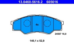 Set placute frana ATE 13.0460-5616.2