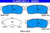 SET PLACUTE FRANA ATE 13.0460-5621.2 - Compatibil cu CITROEN, MITSUBISHI, PEUGEOT, SUZUKI
