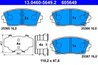 Set placute frana ATE 13.0460-5649.2