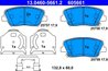 Set placute frana ATE 13.0460-5661.2
