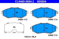 Set placute frana ATE 13.0460-5694.2