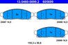 SET PLACUTE FRANA ATE 13.0460-5699.2 - Compatibil cu NISSAN