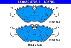Set placute frana ATE 13.0460-5703.2