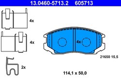 Set placute frana ATE 13.0460-5713.2