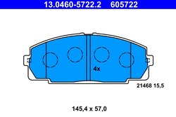 Set placute frana ATE 13.0460-5722.2