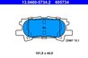 SET PLACUTE FRANA ATE 13.0460-5734.2 - Compatibil cu LEXUS, TOYOTA