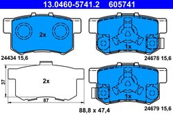 Set placute frana ATE 13.0460-5741.2