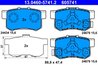 Set placute frana ATE 13.0460-5741.2