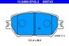 SET PLACUTE FRANA ATE 13.0460-5743.2 - Compatibil cu LEXUS, TOYOTA