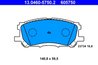 Set placute frana ATE 13.0460-5750.2