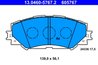 Set placute frana ATE 13.0460-5767.2