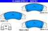 Set placute frana ATE 13.0460-5791.2