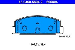 Set placute frana ATE 13.0460-5804.2