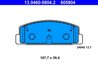 Set placute frana ATE 13.0460-5804.2