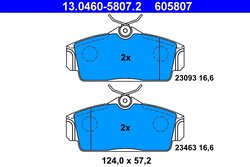 Set placute frana ATE 13.0460-5807.2
