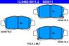 Set placute frana ATE 13.0460-5811.2