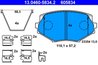 SET PLACUTE FRANA ATE 13.0460-5834.2 - Compatibil cu MAZDA