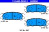 Set placute frana ATE 13.0460-5850.2