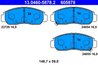 Set placute frana ATE 13.0460-5878.2
