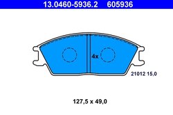 Set placute frana ATE 13.0460-5936.2