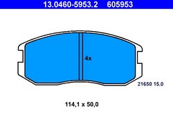 Set placute frana ATE 13.0460-5953.2