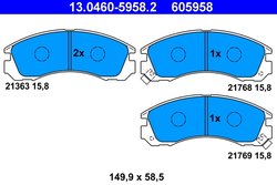 Set placute frana ATE 13.0460-5958.2