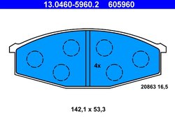 Set placute frana ATE 13.0460-5960.2