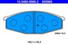SET PLACUTE FRANA ATE 13.0460-5960.2 - Compatibil cu NISSAN