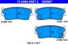 SET PLACUTE FRANA ATE 13.0460-5967.2 - Compatibil cu SUZUKI