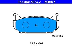 Set placute frana ATE 13.0460-5973.2