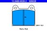 Set placute frana ATE 13.0460-6028.2