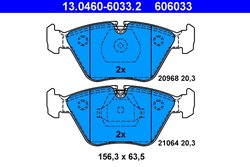 Set placute frana ATE 13.0460-6033.2