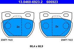 SET PLACUTE FRANA ATE 13.0460-6923.2 - Compatibil cu LAND ROVER